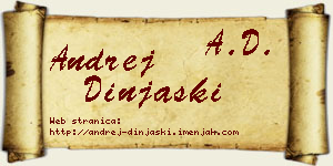Andrej Dinjaški vizit kartica